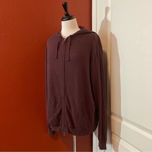 Rails Men’s Ryder Cotton Blend Zip Up‎ Lightweight Bordeaux Hoodie Sweatshirt